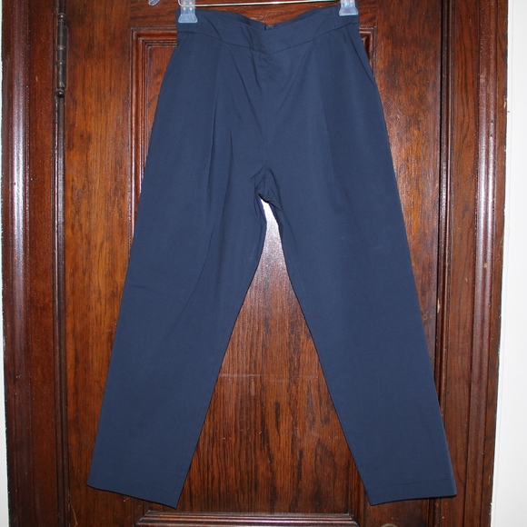 Navy Blue Erika Cavallini pants - Picture 1 of 2